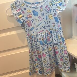 Kids Blue Back to School Dress